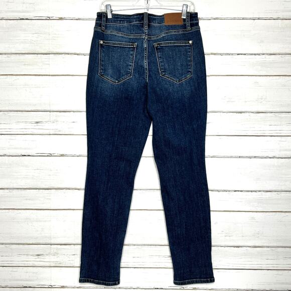 Judy Blue Slim Fit Dark Wash Stretch Denim Jeans Size 7/28 - Picture 2 of 12